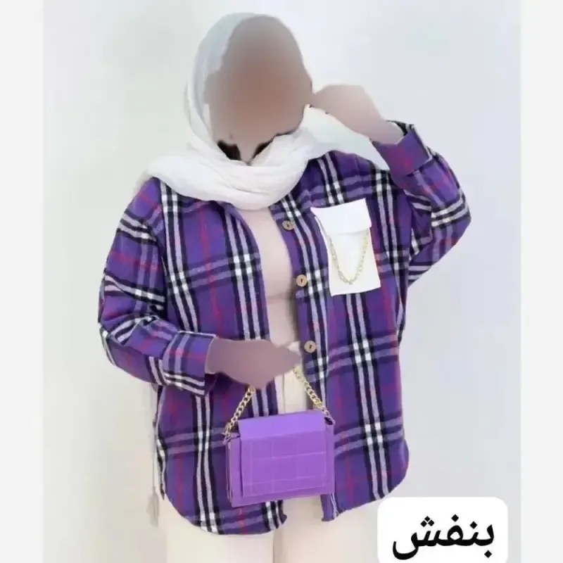 مانتو فوتر پشمی گرم بالا مدل پانچ تک جیب چرم سایز 38 تا 50 - تصویر 4