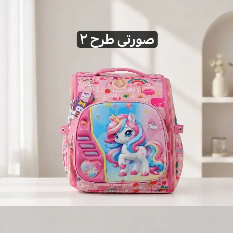 کوله پشتی پارچه ای مدرسه و دانشگاه ابعاد 48 در 31 سانتیمتر - تصویر 9