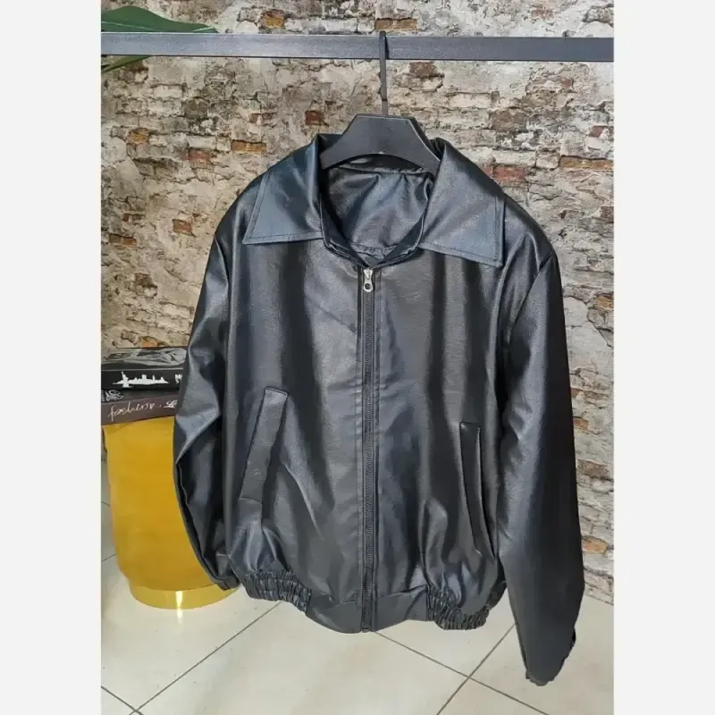 کت چرم زنانه مدل ژوانا فری سایز 38 تا 44 چرم وارداتی استرکشی شده - تصویر 4