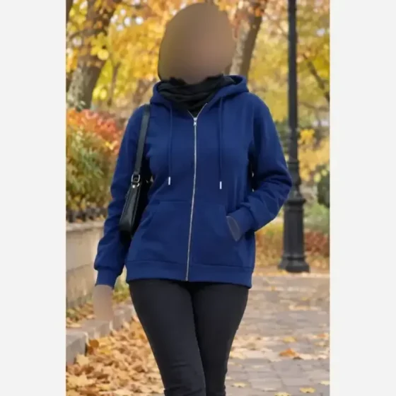 هودی زنانه دورس توکرکی مدل نیهان فری سایز