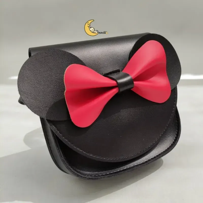 کیف دوشی دخترانه چرم مصنوعی طرح میکی موس مناسب 2 تا 10 سال - تصویر 3