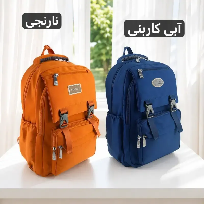 کوله پشتی مدرسه و دانشگاه جنس کجراه خارجی ابعاد 45 در 35 سانتیمتر - تصویر 9