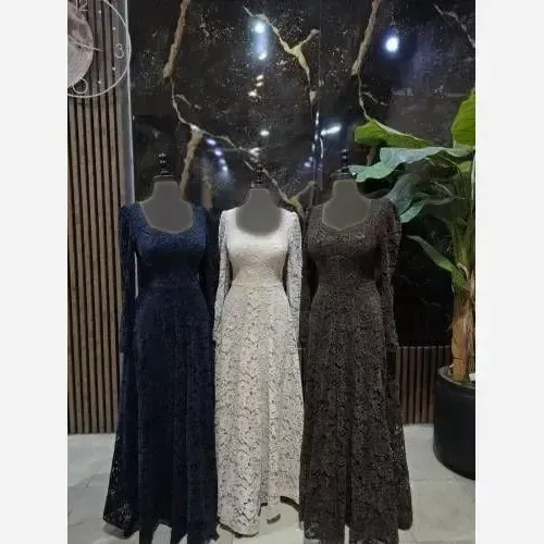 مدل بیده گلدار زنانه سایز 36 تا 46 رنگ مشکی سرمه آسمونی - تصویر 2