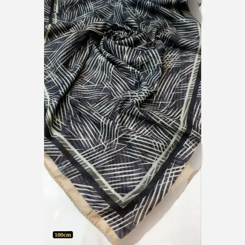 خرید عمده روسری نخی قواره یک متری دوردخت میکس - تصویر 4