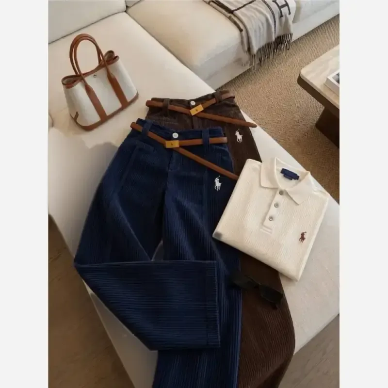 شلوار مخمل کبریتی زنانه ترند پاییزه رنگ بندی متنوع سایز 1 و 2 - تصویر 4