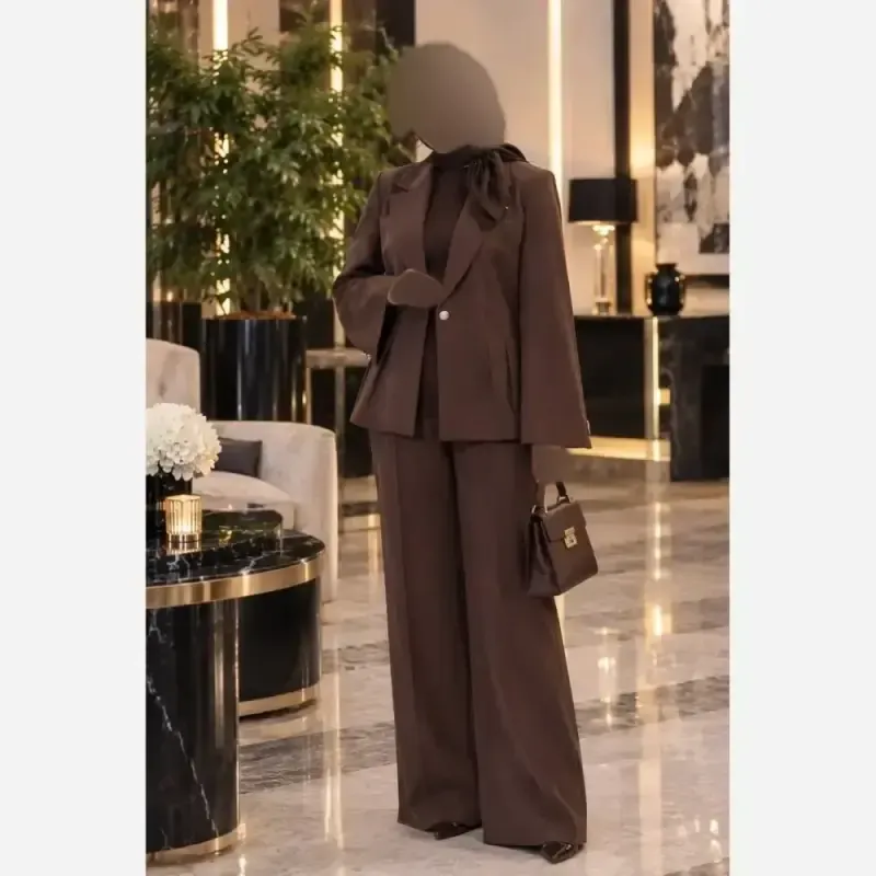 کت و شلوار زنانه مدل بانو جنس هرمس سایز 36 تا 44 - تصویر 7