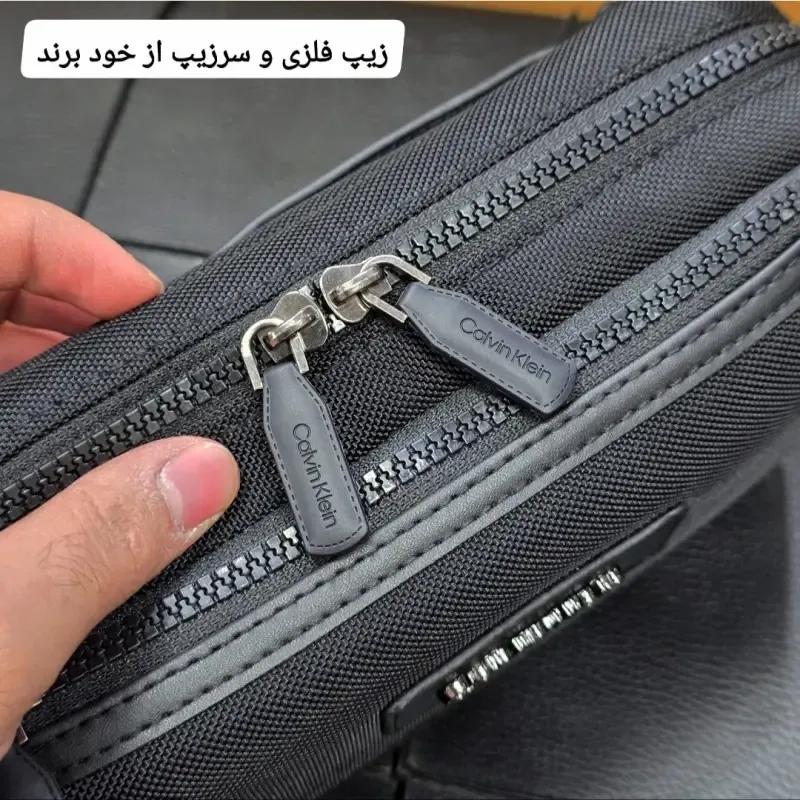 کیف دوشی و دستی اسپرت کلوین کلاین مدل 3 کاره برزنتی آبگریز - تصویر 12