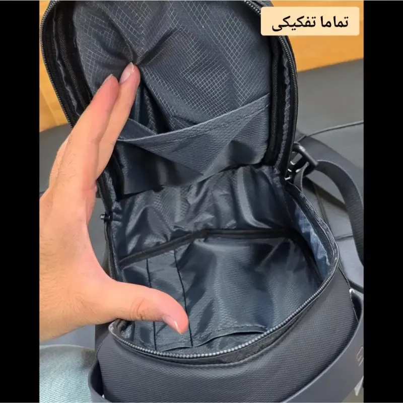 بادی بگ هاردکیس بنج ضد آب پارچه اسکین وارداتی پورت تایپ C و USB دسته عینک دار - تصویر 10
