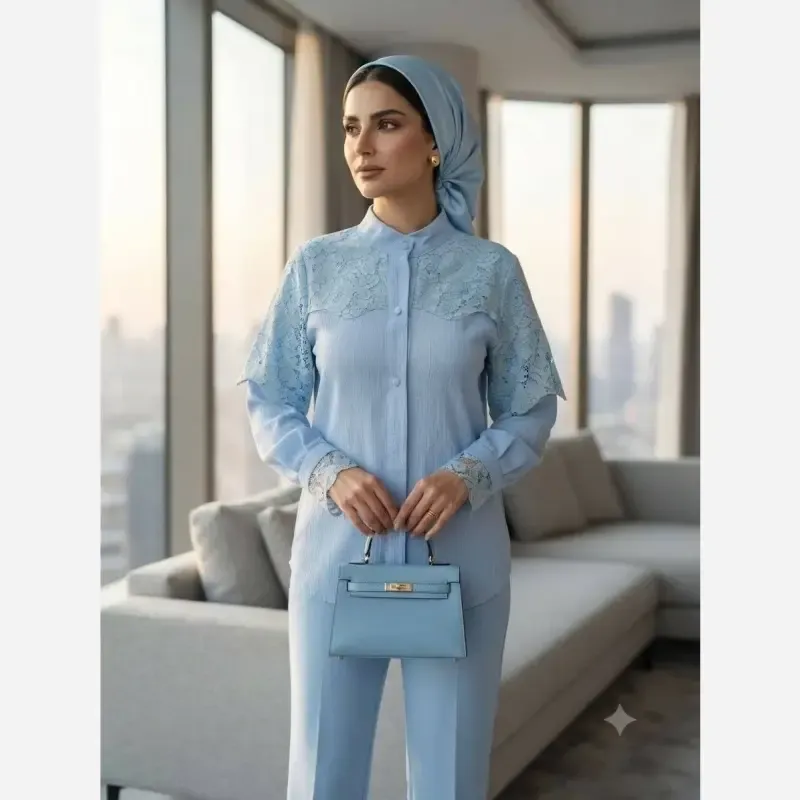 شومیز زنانه توکی کراش مدل دلانا سایز 38 تا 54 - تصویر 3