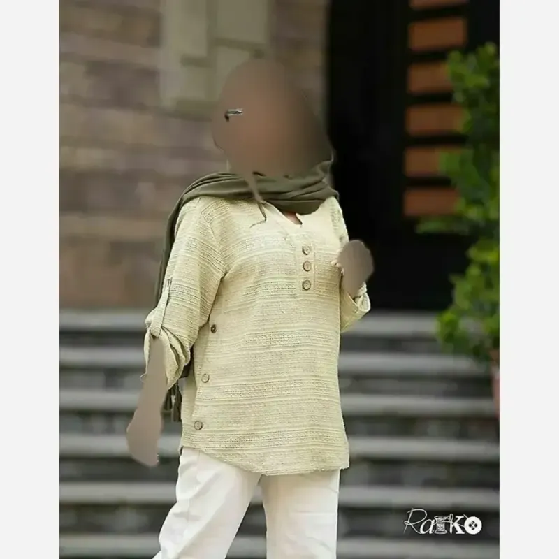 شومیز زنانه مراکشی تابستانه قواره دار سایز بزرگ - تصویر 2