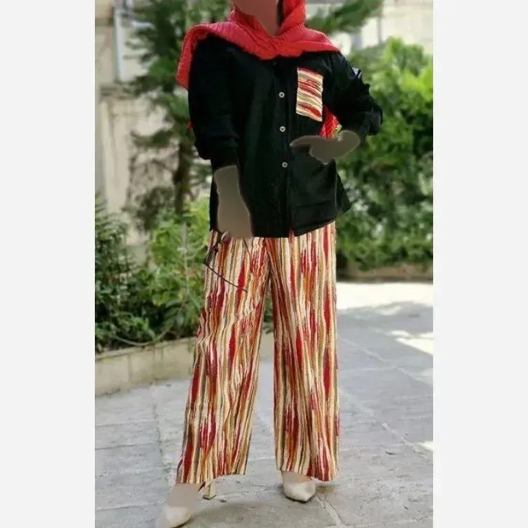 مانتو مجلسی فرشته لمه شاین و تور مشکی جلوباز فری سایز - تصویر 5