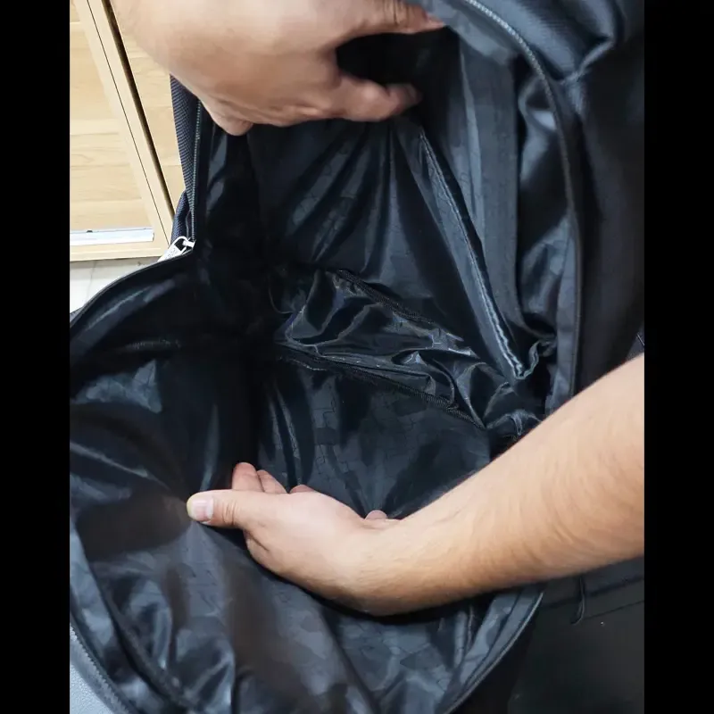 کوله پشتی ساده پرزیدنت جنس پارچه ریپس کره ای ضدآب دو محفظه دارای جای لپتاپ - تصویر 14