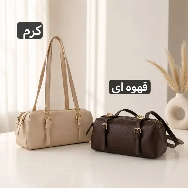 کیف زنانه چرم مصنوعی روزمره ابعاد 28 در 12 سانتیمتر - تصویر 8