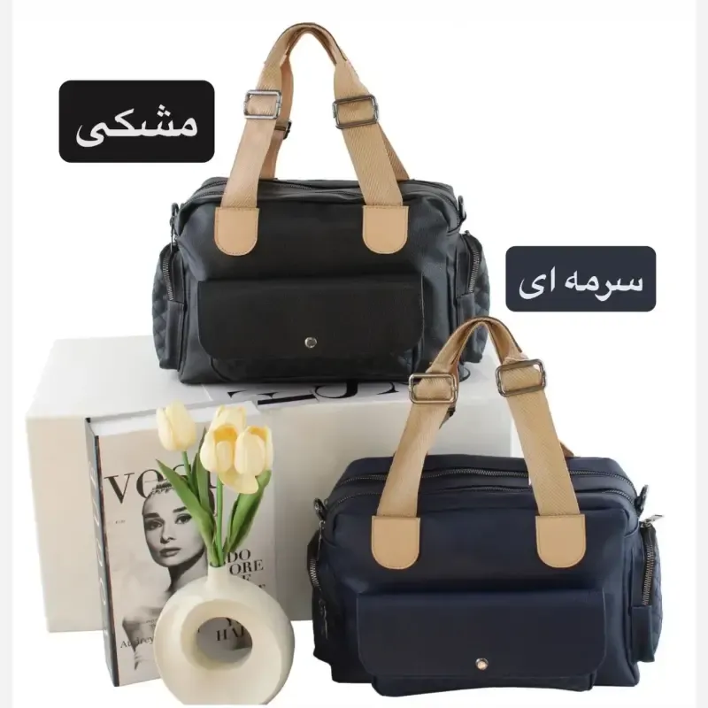 کیف زنانه چرم مصنوعی روزمره و رسمی بند بلند - تصویر 2