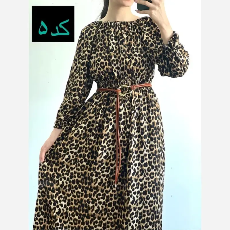 ساحلی نخی طرح دار ماچ خنک و تابستانه فری سایز - تصویر 10