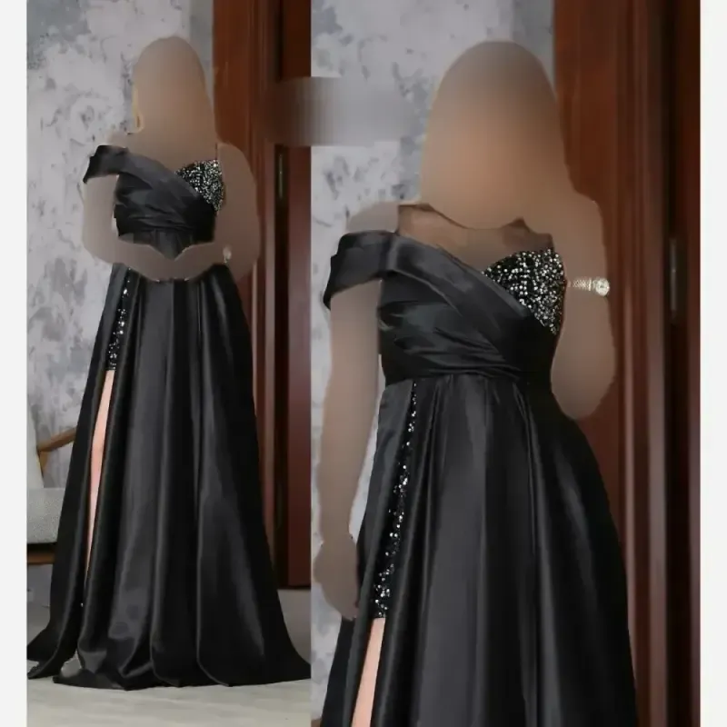 ماکسی مجلسی مدل تیارا پارچه ساتن آمریکایی - تصویر 4