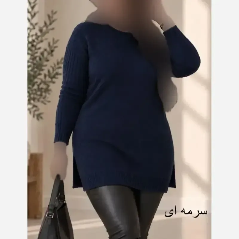 تونیک بافت زنانه نخ ترک آکرلیک ضد حساسیت سایز 38 تا 48 - تصویر 6