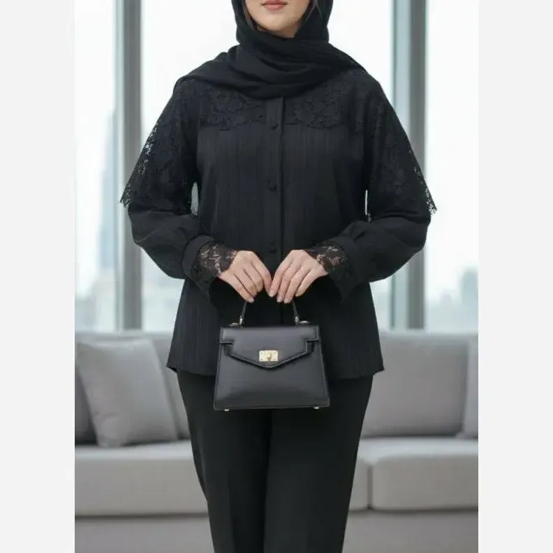 شومیز زنانه توکی کراش مدل دلانا سایز 38 تا 54 - تصویر 10