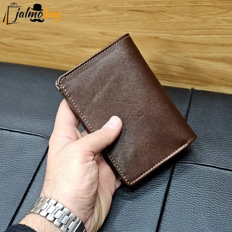 کیف پول جیبی چرم طبیعی گاوی - تصویر 12