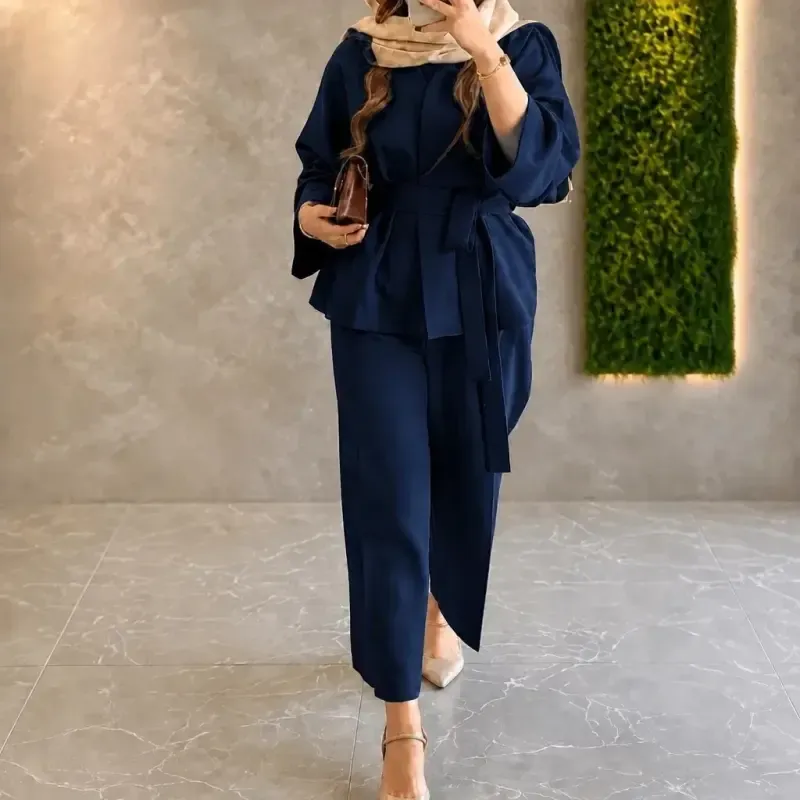 کت شلوار زنانه جنس مازراتی دوخت مزونی رنگ بندی متنوع - تصویر 5