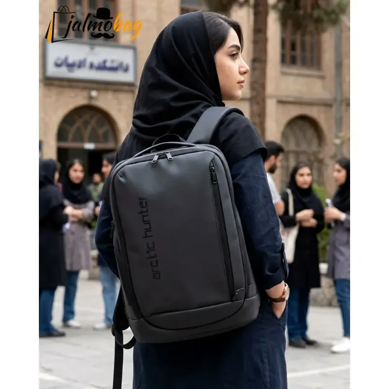 کوله پشتی دانشجویی آرکتیک هانتر ضد آب لپ تاپ دار USB دار - تصویر 16