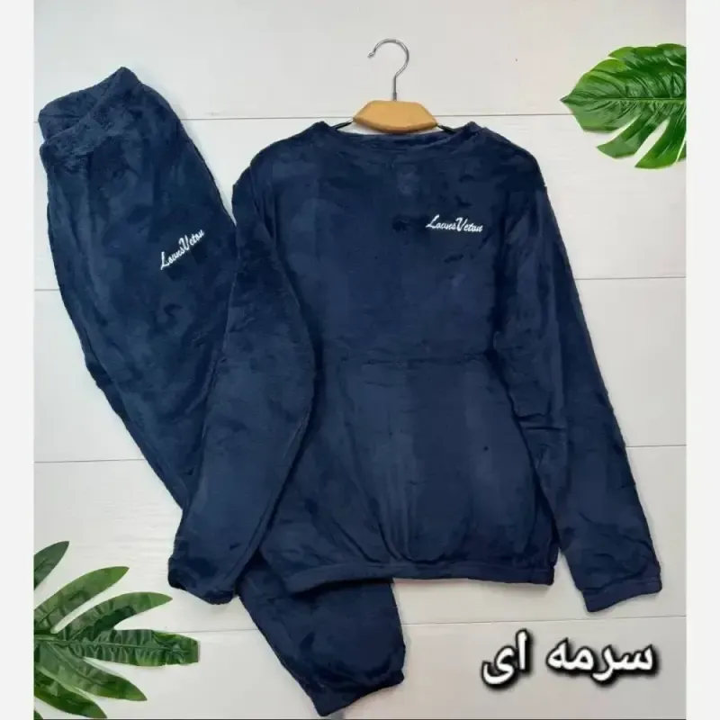 بلوز و شلوار تدی وارداتی درجه یک زنانه سایز فری 38 تا 46 - تصویر 4