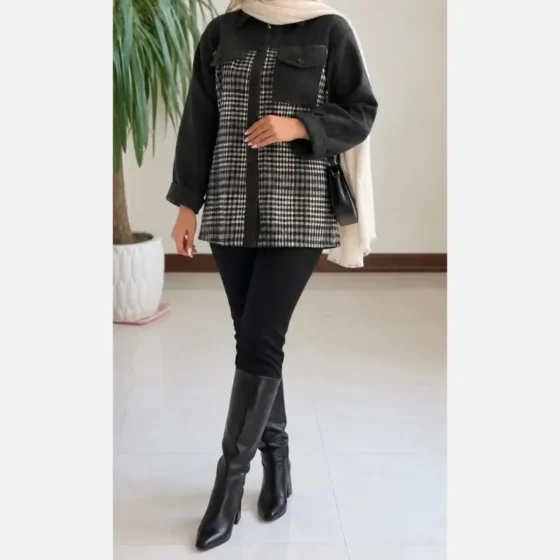 پالتو فوتر ترکیبی ماهتیسا سایز 38 تا 46