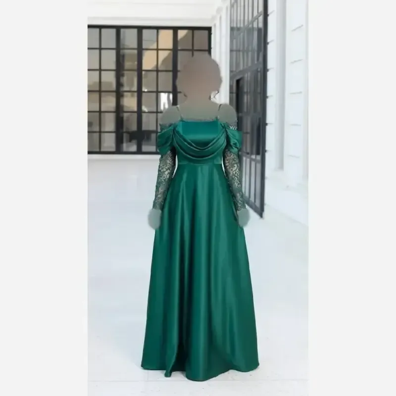 پیراهن زنانه مدل پرنسا جنس ساتن زارا قد 150 - تصویر 2