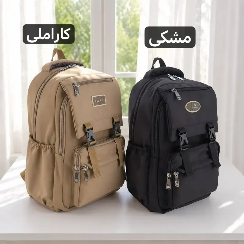 کوله پشتی مدرسه و دانشگاه جنس کجراه خارجی ابعاد 45 در 35 سانتیمتر - تصویر 6