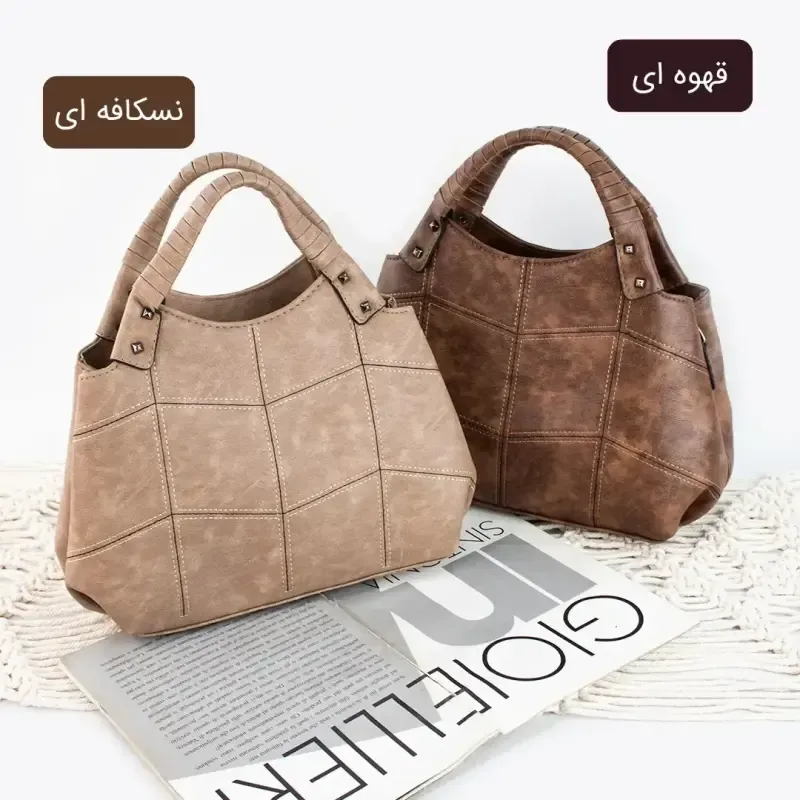 کیف زنانه چرم مصنوعی روزمره بند بلند - تصویر 2