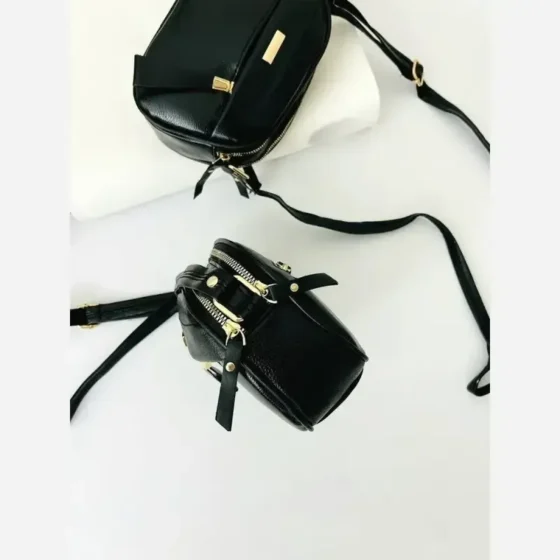 کیف ادویرو پلاس زنانه مشکی جنس شرانگ نرم مناسب روزمره سایز 14-22
