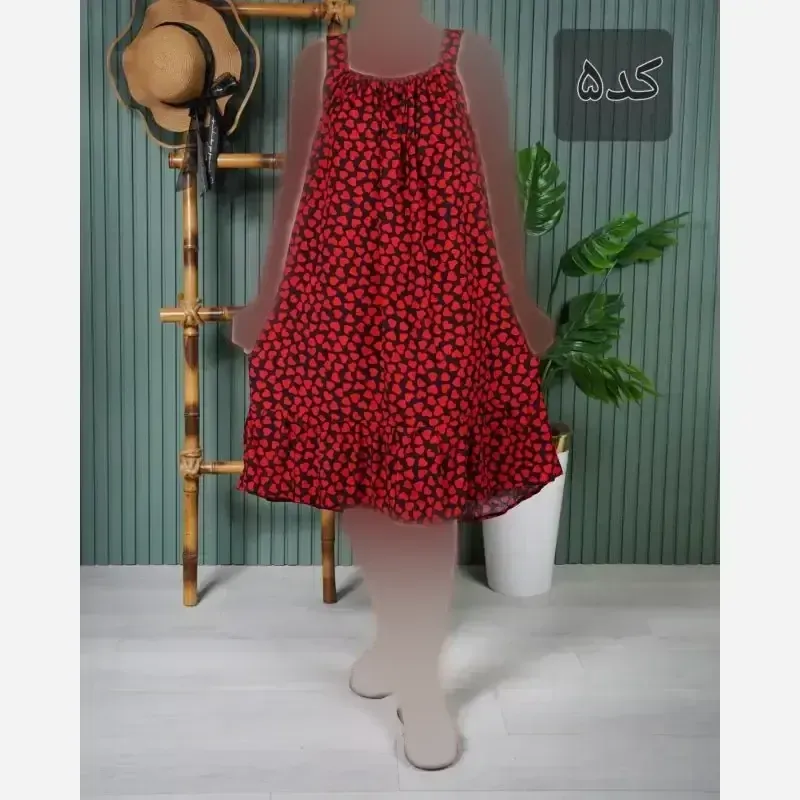 سارافون زنانه بندی نخ خارجی فری سایز 38 تا 48 قد 100 - تصویر 8