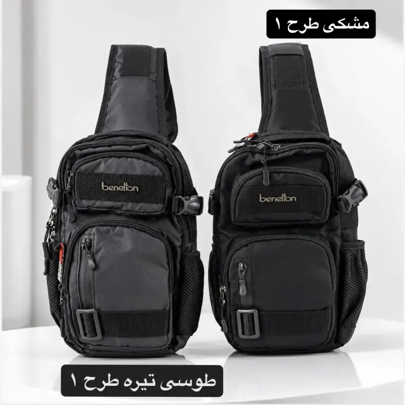 کیف مردانه اسپرت روزمره پارچه ای جیب دار - تصویر 4