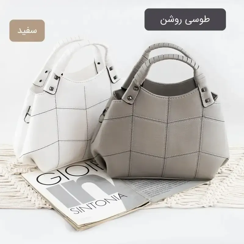 کیف زنانه چرم مصنوعی روزمره بند بلند - تصویر 3