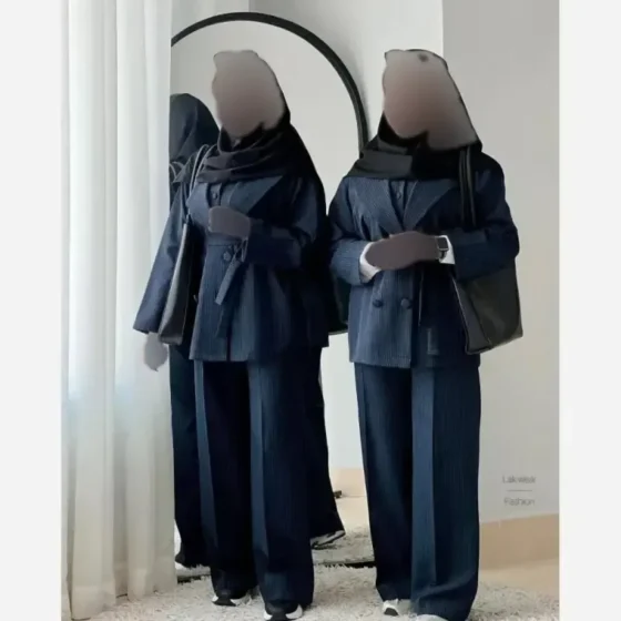 سه تیکه اداری دانشجویی جنس پرشیا دیپلمات رنگ مشکی سرمه ای طوسی