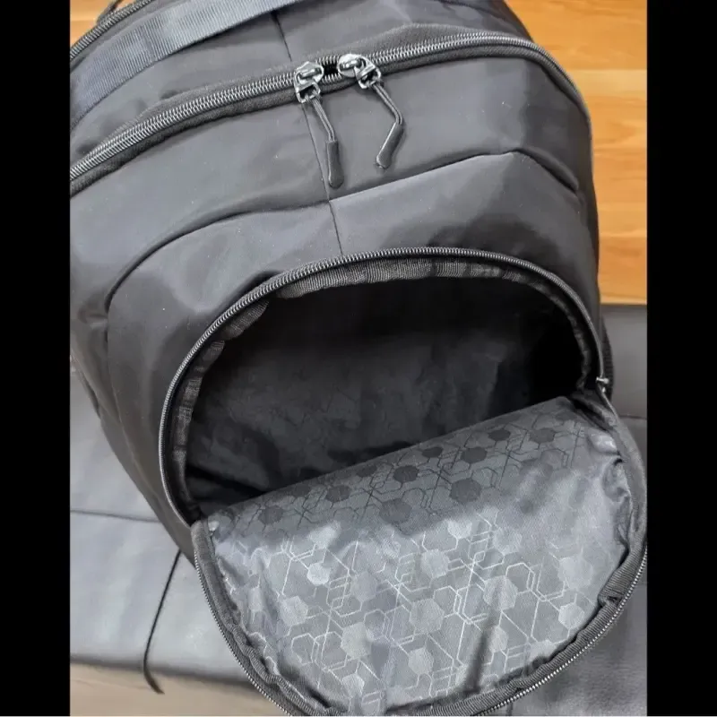 کوله پشتی ورزشی اسپرت پارچه ساتن خارجی 3 خونه جادار جای کتونی جیب قمقمه بند ضد تعریق زنانه مردانه - تصویر 14