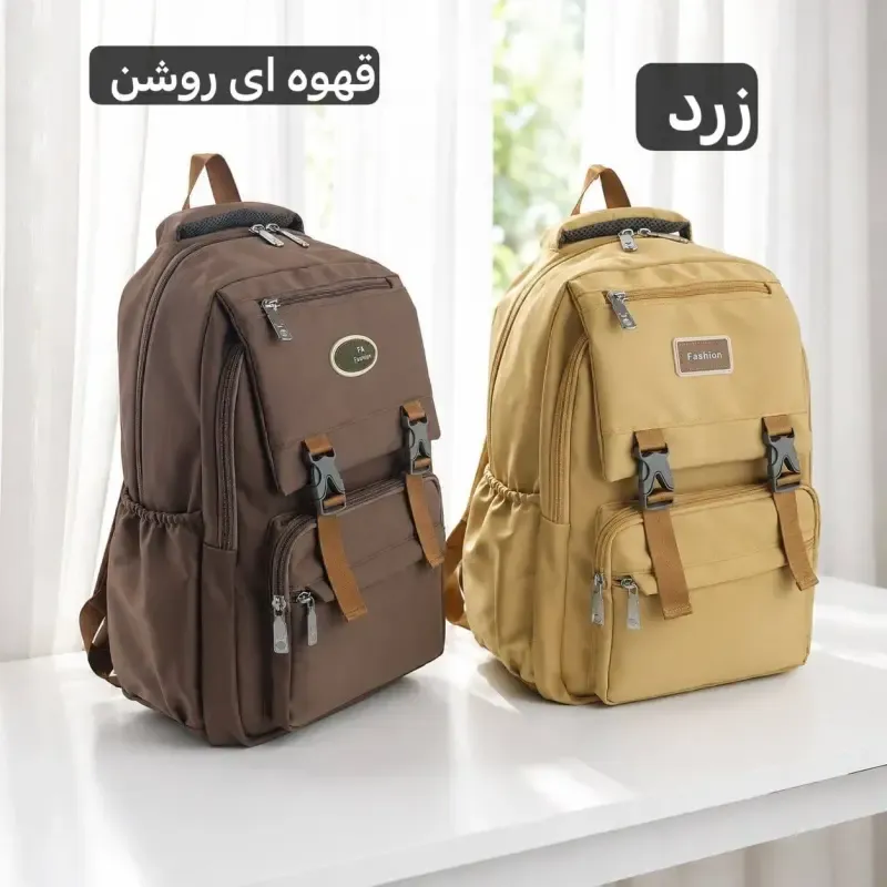 کوله پشتی مدرسه و دانشگاه جنس کجراه خارجی ابعاد 45 در 35 سانتیمتر - تصویر 5