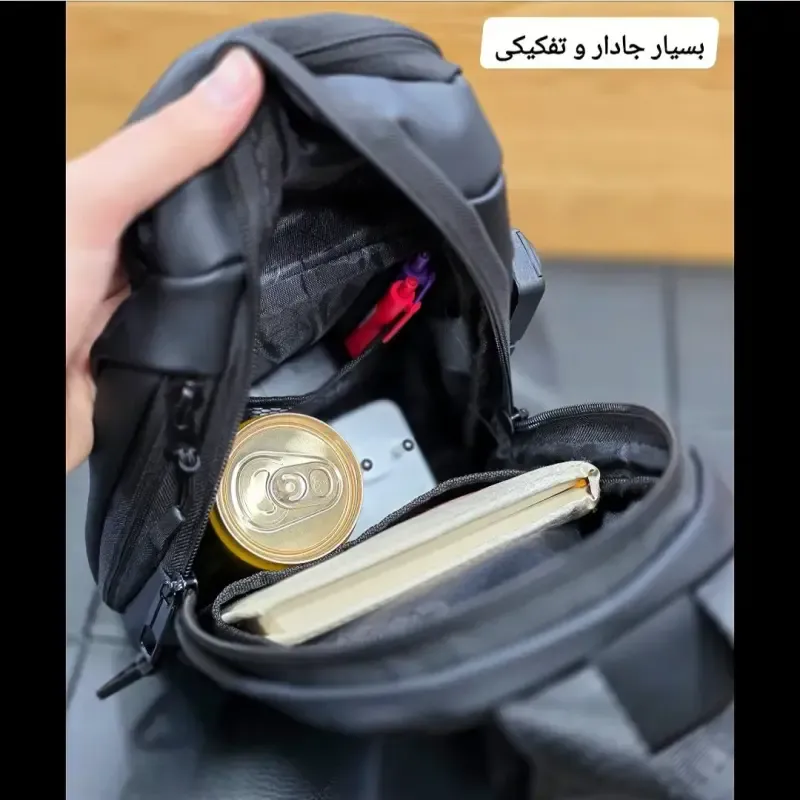 بادی بگ جادار قفل دار بنج BANGE ضد آب پارچه اسکین مردانه و زنانه - تصویر 9