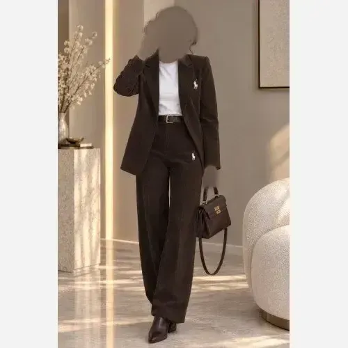 ست کت و شلوار مخمل زنانه مدل مهر