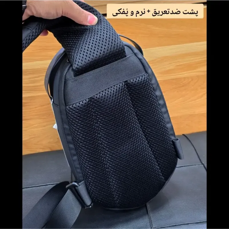 بادی بگ هاردکیس بنج ضد آب پارچه اسکین وارداتی پورت تایپ C و USB دسته عینک دار - تصویر 9