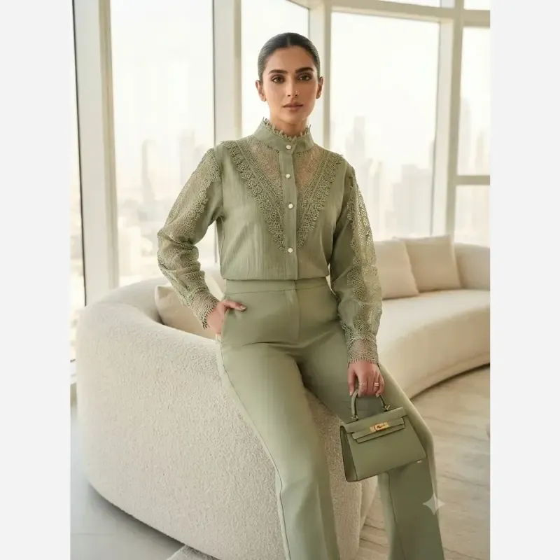 شومیز زنانه مدل آی تک جنس پارچه توکی سایز 36 تا 56 - تصویر 10