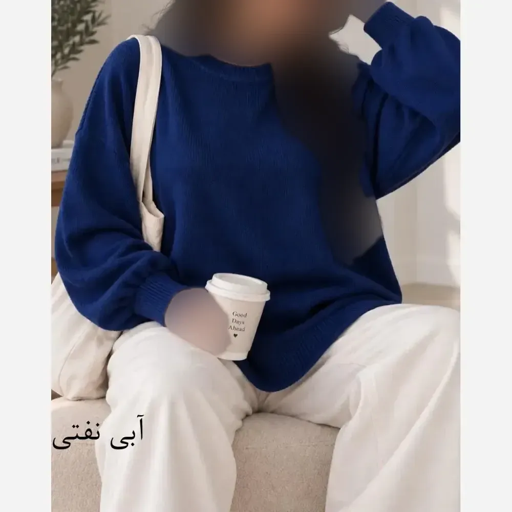 بلوز بافت زنانه نخ ترک ساده لش ضد حساسیت سایز 36 تا 50 - تصویر 8