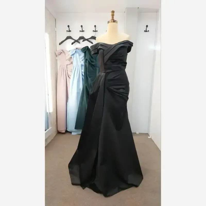 ماکسی مجلسی مدل تیارا پارچه ساتن آمریکایی - تصویر 7