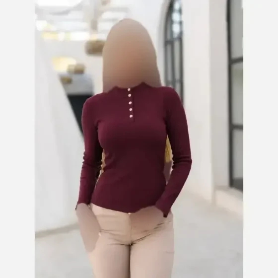 بلوز جلو دکمه زنانه فانریپ سوپر پنبه کبریتی فری سایز
