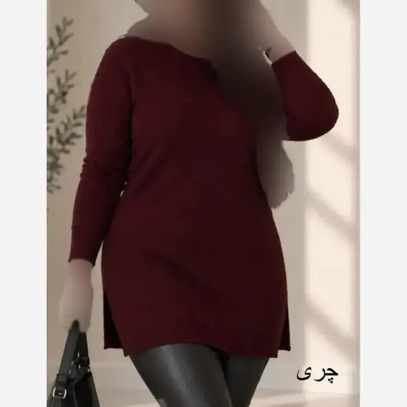 تونیک بافت زنانه نخ ترک آکرلیک ضد حساسیت سایز 38 تا 48 - تصویر 5