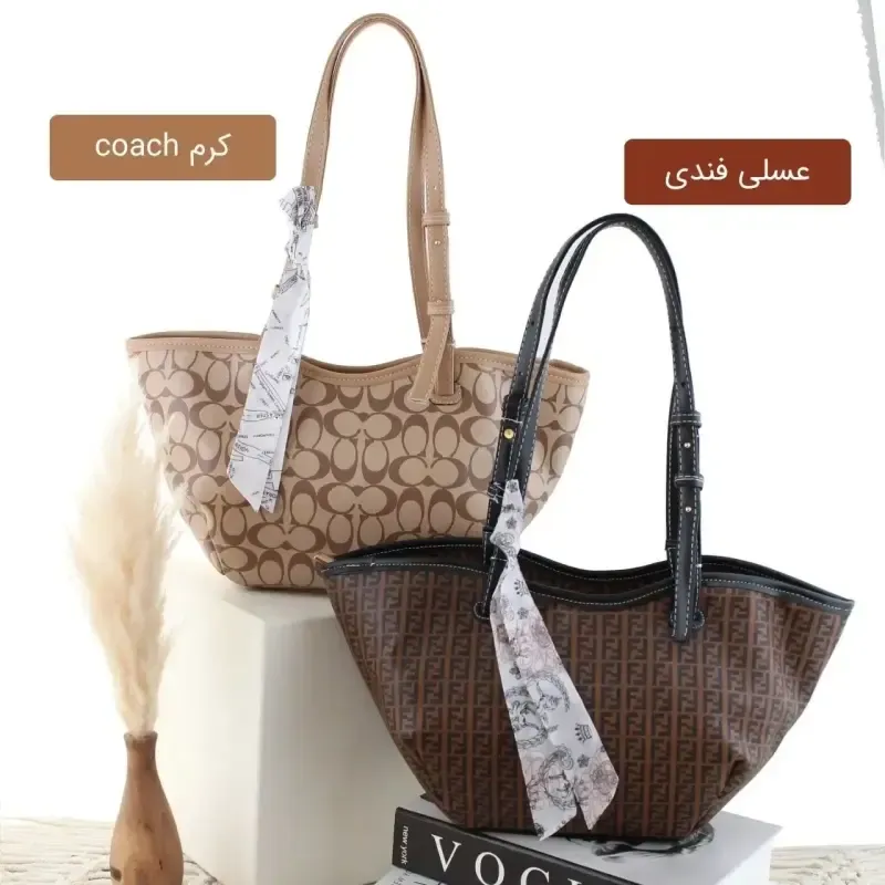 کیف زنانه چرم مصنوعی رسمی و روزمره با بند بلند - تصویر 5