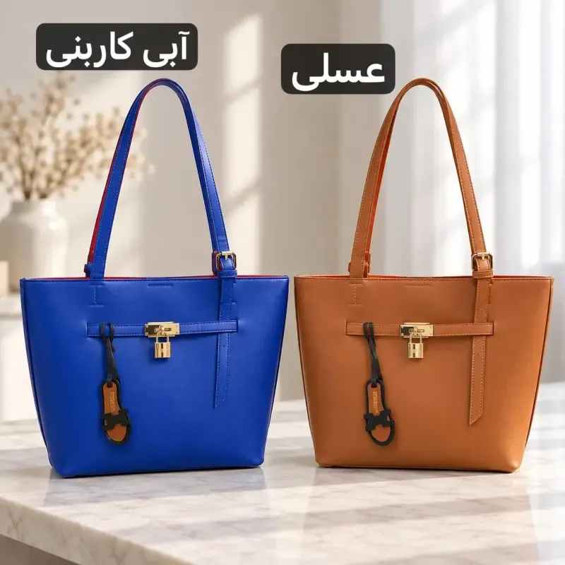 کیف زنانه چرم مصنوعی ابعاد 40 در 27 سانتیمتر - تصویر 5