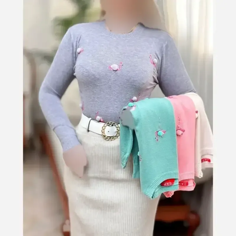 بلوز بافت گپ وارداتی مدل فلامینگو فری سایز گرم بالا - تصویر 14