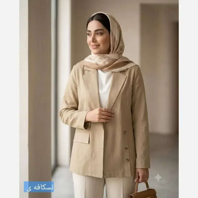 مانتو کتی لینن زنانه مدل الی سایز 38 تا 54 - تصویر 13