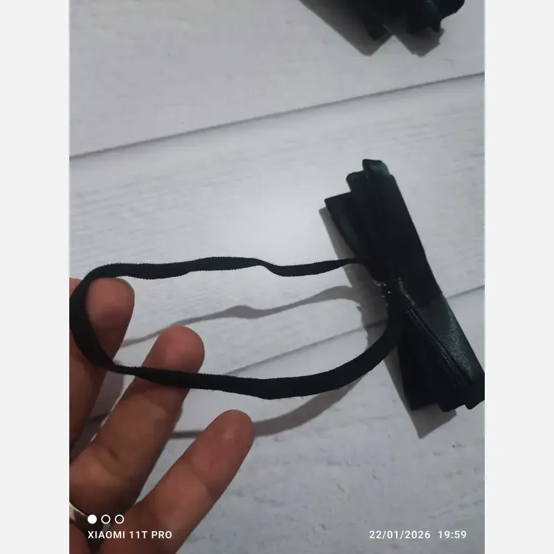 پاپیون مشکی پسرانه مناسب 2 تا 8 سال با پشت کش دار - تصویر 3